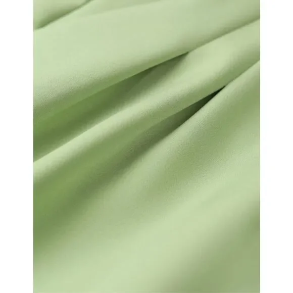 Cider lime green high waisted wide leg pants - Picture 3 of 9